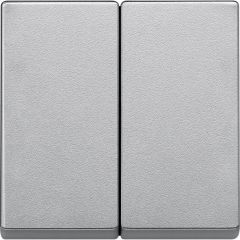 Tecla doble elegance aluminio