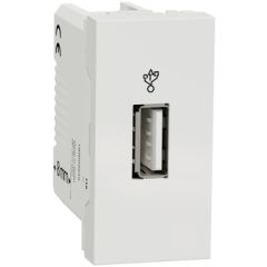 New unica toma usb 3.0 tipo a 1 mod. blanco polar