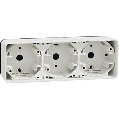 Mureva styl caja triple superficie horizontal blanco