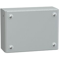 Caja industrial de acero con puerta ciega, panelset sbm,  h150xw200xd80 ip66 ik10 ral 7035