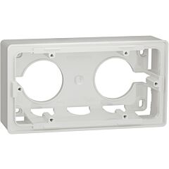 New unica, caja de montaje de superficie - 2 x 2 módulos - polar