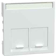 Elegance tapa para conector rj45 doble color blanco activo