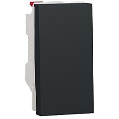 New unica, interruptor basculante, 10ax, 1 módulo, ip4x, antracita