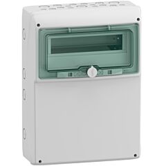 Carcasa polivalente para toma aliment, carcasa mureva, 1 x 12 módulos, (an.)340 mm x (al.)460 mm, sin bornero