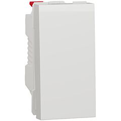 New unica, interruptor basculante, 10ax, 1 módulo, ip4x, polar