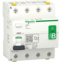 Acti9 iid - disyuntor de corriente residual - 4p - 63a - 500ma - tipo b-si