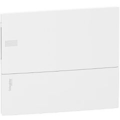 Resi9 mp - caja de distribución - empotrar - 1 fila - 12 mód.- puerta blanca