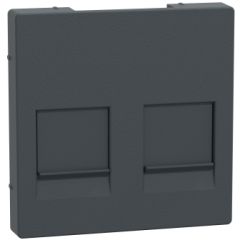 Tapa rj45 doble keystone elegance antrac