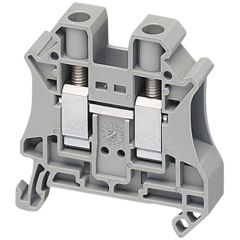 Bloque de terminales de paso - 10 mm² 57 a nivel único 1x1 tornillo - gris