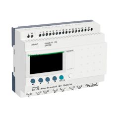 Zelio logic - relé programable modular zelio logic - 24 e s - 24 v ca - reloj - pantalla