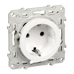 Base schuko odace blanco