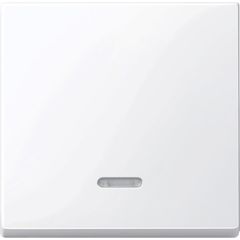 Tecla simple con visor elegance blanco activo