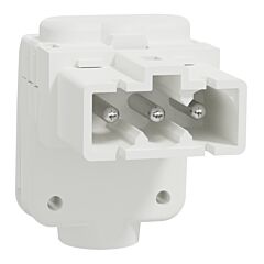 New unica system +, pack 5 conector macho 90º