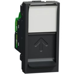 New unica toma rj45 cat.5e utp 1 mod. antracita