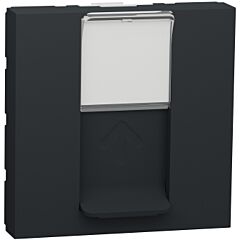 New unica toma rj45 cat.6 utp 2 mod. antracita