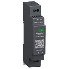 Fuente de alimentación regulada, 100-240v ac, 24v 0.4 a, monofásica, modular