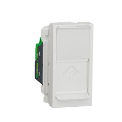 New unica toma rj45 cat.5e utp 1 mod. blanco polar