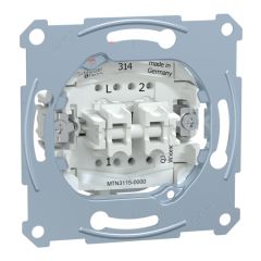 Doble interruptor 10a 250v compatible con la gama elegance y d-life