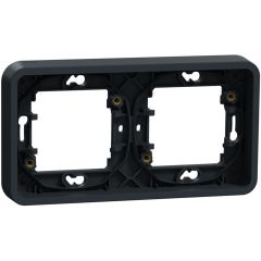 Mureva styl marco  de 2 elementos para montaje vertical de empotrar ip55 gris