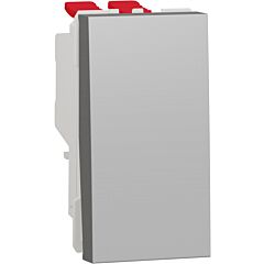 New unica cruzamiento 1 modulos color aluminio