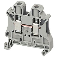Bloque de terminales de paso - 6 mm² 41 a nivel único 1x1 tornillo - gris