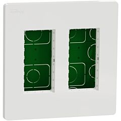 New unica system+ - puesto de trabajo - 2 columnas - empotrar polar