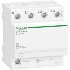 Limitador de sobretensiones transitorias tipo 2; acti9 ipf k; 3p+n; 20 ka; 340v