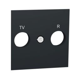 New unica caratula toma tv/r antracita