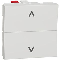 New unica, pulsador de persianas  6a, 2 módulos, conexión rápida, polar