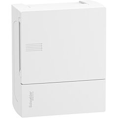 Resi9 mp - caja de distribución - superficie - 1 fila - 6 mód. - puerta blanca