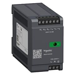Fuente de alimentación regulada, 100-240v ac, 24v 3.8 a, monofásica, optimizada