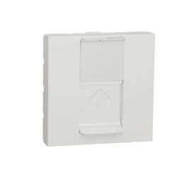 New unica toma rj45 cat.6 utp 2 modulos blanco blanco polar