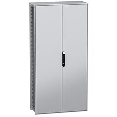 Armario modular de acero descarbonizado panelset sfn, 2000x1000x400mm, 2 puertas, ip55