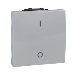 Interruptor bipolar 16ax ancho serie única blanco polar