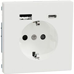 Schuko mas usb a+c 3a d-life blanco mate