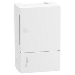 Resi9 mp - caja de distribución - superficie - 1 fila - 4 mód. - puerta blanca