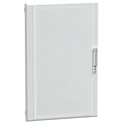 Puerta transparente, prismaset g, ip40, 600mm (an.) x 930mm (alt.), 18 módulos, blanca, ral 9003