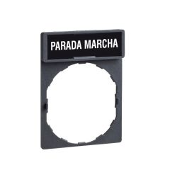 Porta etiqueta c/etiqueta  parada-marcha