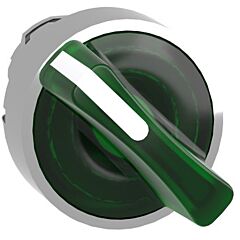 Cabeza selector luminoso  2 posiciones   verde