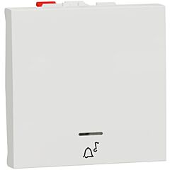 New unica pulsador 2 mod timbre led localiz polar