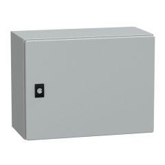 Spacial crn con puerta ciega sin placa de montaje alt300xanch400xprof200; ip66; ik10; ral7035