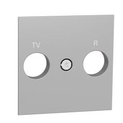 Caratula toma tv/fm aluminio