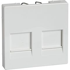 Tapa rj45 doble keystone elegance marfil