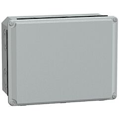 Caja de acero semitroquelada - low plain cover - h206xw156xd83 - ip55 - gris