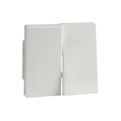Tecla doble protección frontal mecanismo aquadesign blanco