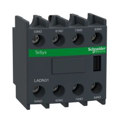 Bloque de contacto auxiliar tesys d 3 na + 1nc terminales de abrazadera de tornillo