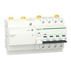 Acti9 combi spu, interruptor automático con protección combinada contra sobretensiones, 3p + n, 63 a