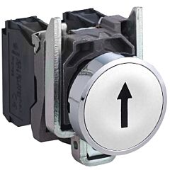 Pulsador rasante 1na blanco i