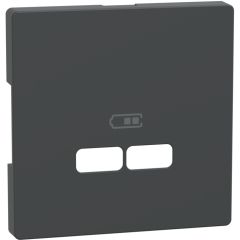 Tapa cargador usb 2,1a d-life antracita