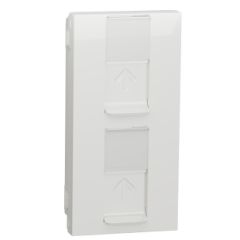New unica system +, tapa doble rj45 keystone polar